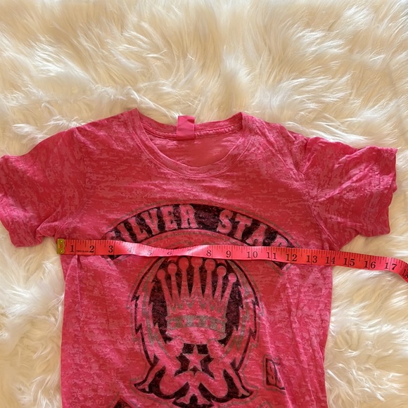 Silver Star Casting Co. Pink burnout style tee size small - Picture 3 of 5